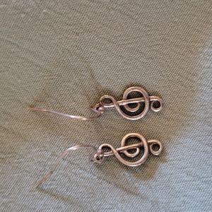 Music note earrings